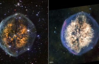 New Webb Telescope photos show off the Exposed Cranium Nebula
