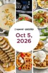 Weekly Meal Plan Oct 5, 2026