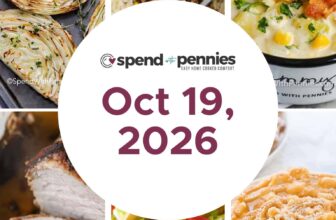Weekly Meal Plan Oct 19, 2026